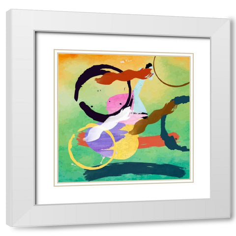 Music World White Modern Wood Framed Art Print with Double Matting by Phillip, Jamie