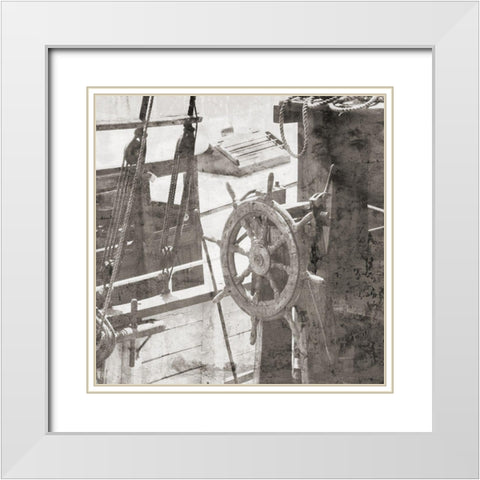 Nautical Voyage White Modern Wood Framed Art Print with Double Matting by Phillip, Jamie