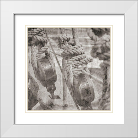Nautical Adventure White Modern Wood Framed Art Print with Double Matting by Phillip, Jamie