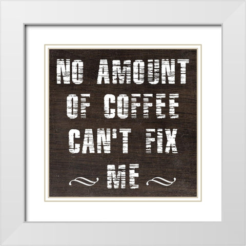 Coffee White Modern Wood Framed Art Print with Double Matting by Phillip, Jamie