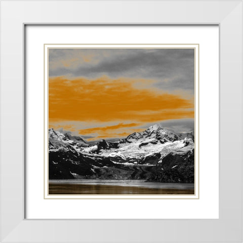 Golden Sky White Modern Wood Framed Art Print with Double Matting by Phillip, Jamie