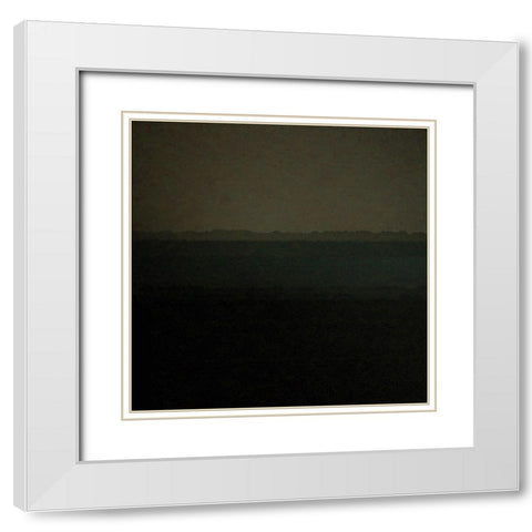 Abstract Landscape White Modern Wood Framed Art Print with Double Matting by Phillip, Jamie