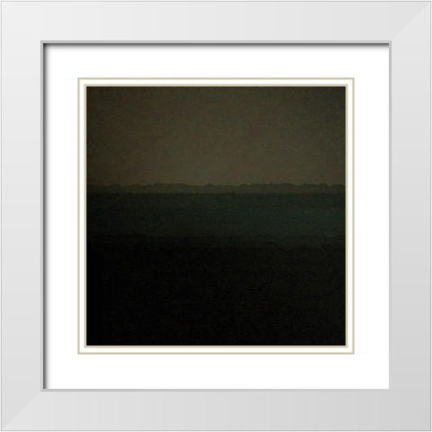 Abstract Landscape White Modern Wood Framed Art Print with Double Matting by Phillip, Jamie