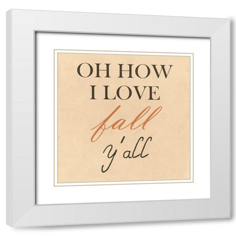 Fall White Modern Wood Framed Art Print with Double Matting by Phillip, Jamie