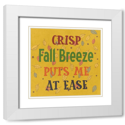 Fall Breeze White Modern Wood Framed Art Print with Double Matting by Phillip, Jamie