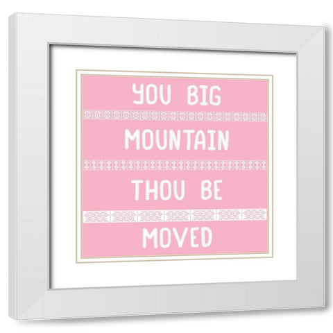 Big Mountain White Modern Wood Framed Art Print with Double Matting by Phillip, Jamie