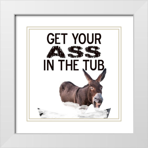 Shower  White Modern Wood Framed Art Print with Double Matting by Phillip, Jamie