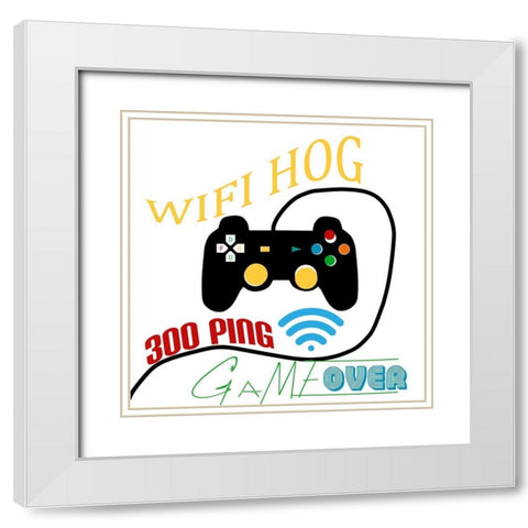 Gammer White Modern Wood Framed Art Print with Double Matting by Phillip, Jamie