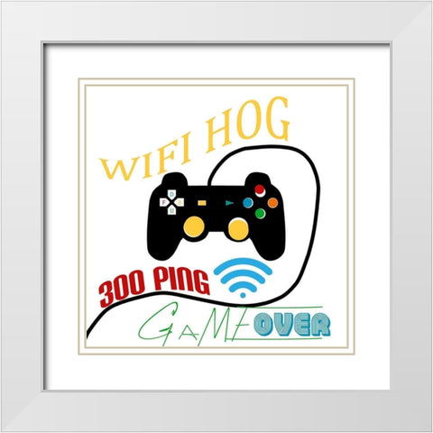 Gammer White Modern Wood Framed Art Print with Double Matting by Phillip, Jamie