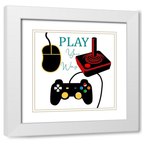 Gammer 2 White Modern Wood Framed Art Print with Double Matting by Phillip, Jamie