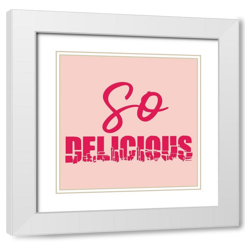 Delicious White Modern Wood Framed Art Print with Double Matting by Phillip, Jamie