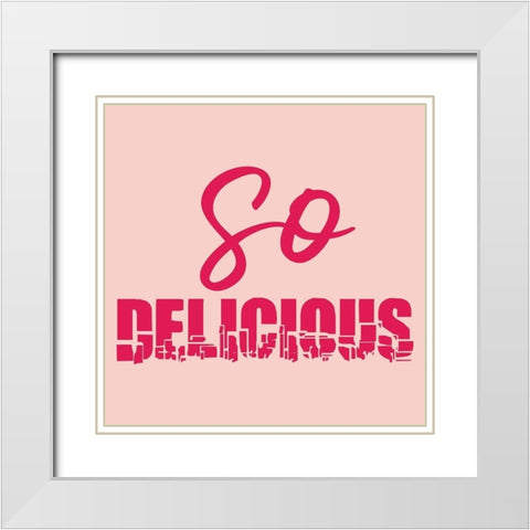 Delicious White Modern Wood Framed Art Print with Double Matting by Phillip, Jamie