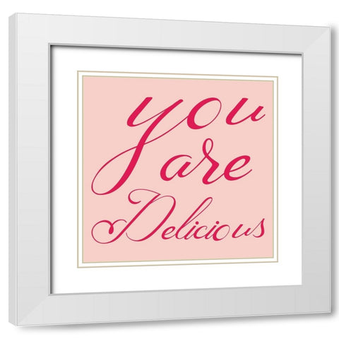 Delicious 2 White Modern Wood Framed Art Print with Double Matting by Phillip, Jamie