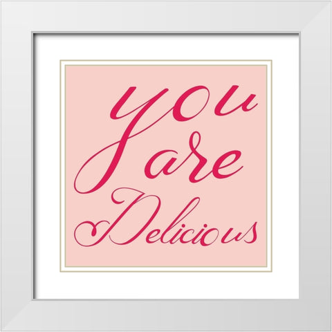 Delicious 2 White Modern Wood Framed Art Print with Double Matting by Phillip, Jamie