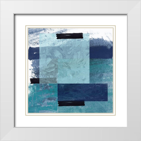 Omaticle 2 White Modern Wood Framed Art Print with Double Matting by Phillip, Jamie