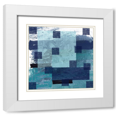 Omaticle 3 White Modern Wood Framed Art Print with Double Matting by Phillip, Jamie