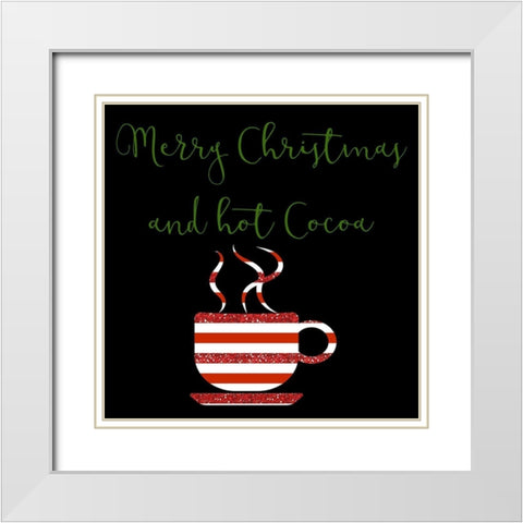 Hot Cocoa White Modern Wood Framed Art Print with Double Matting by Phillip, Jamie