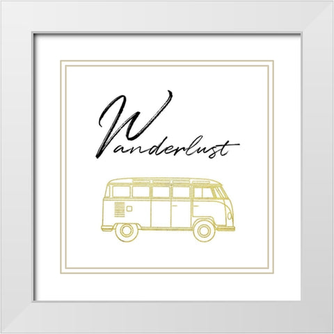 Wanderlust 3 White Modern Wood Framed Art Print with Double Matting by Phillip, Jamie