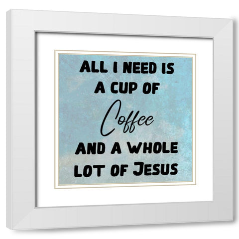 Coffee White Modern Wood Framed Art Print with Double Matting by Phillip, Jamie