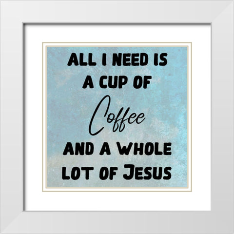 Coffee White Modern Wood Framed Art Print with Double Matting by Phillip, Jamie