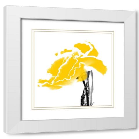 Plant Bloom White Modern Wood Framed Art Print with Double Matting by Phillip, Jamie