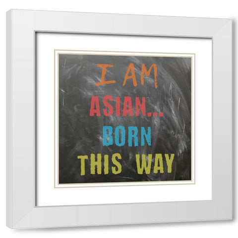 Asian White Modern Wood Framed Art Print with Double Matting by Phillip, Jamie