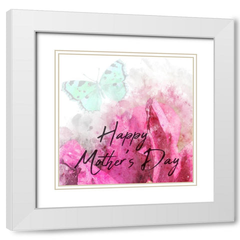 Mothers White Modern Wood Framed Art Print with Double Matting by Phillip, Jamie