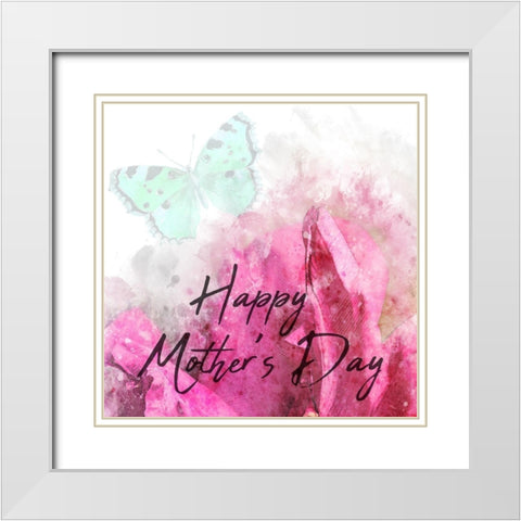 Mothers White Modern Wood Framed Art Print with Double Matting by Phillip, Jamie