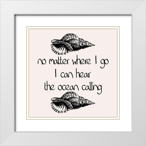 Black Ink Coastal White Modern Wood Framed Art Print with Double Matting by Phillip, Jamie