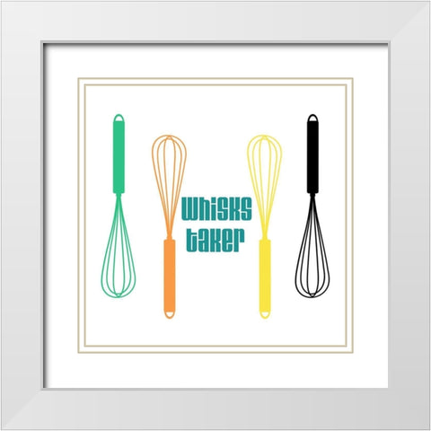 Whisk Taker White Modern Wood Framed Art Print with Double Matting by Phillip, Jamie