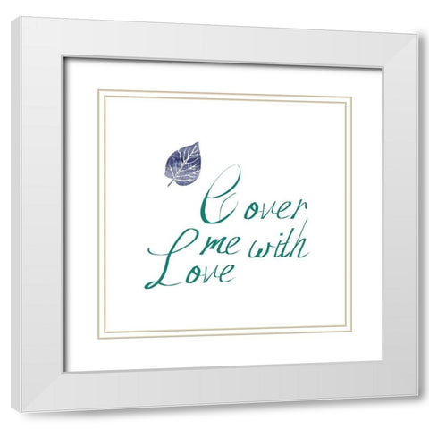 Love Cover White Modern Wood Framed Art Print with Double Matting by Phillip, Jamie