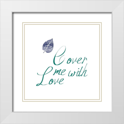 Love Cover White Modern Wood Framed Art Print with Double Matting by Phillip, Jamie