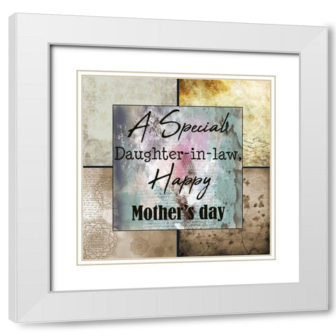 Daughter in law White Modern Wood Framed Art Print with Double Matting by Phillip, Jamie
