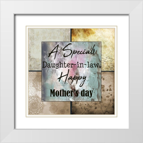 Daughter in law White Modern Wood Framed Art Print with Double Matting by Phillip, Jamie