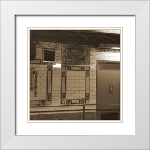 Trains Station White Modern Wood Framed Art Print with Double Matting by Phillip, Jamie