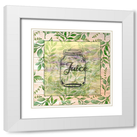 Juice Jar White Modern Wood Framed Art Print with Double Matting by Phillip, Jamie