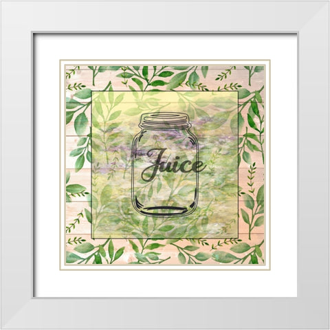Juice Jar White Modern Wood Framed Art Print with Double Matting by Phillip, Jamie