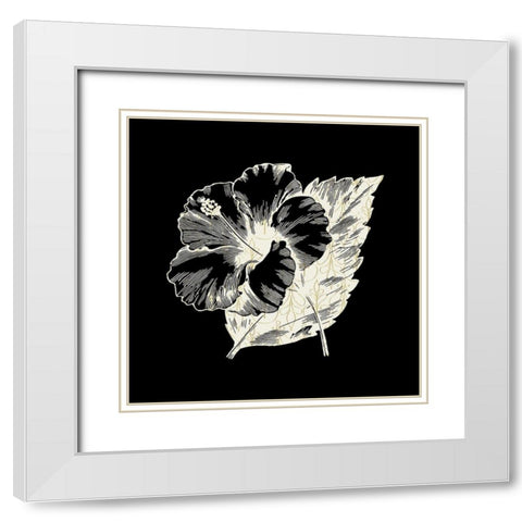 Black Silk 1 White Modern Wood Framed Art Print with Double Matting by Phillip, Jamie