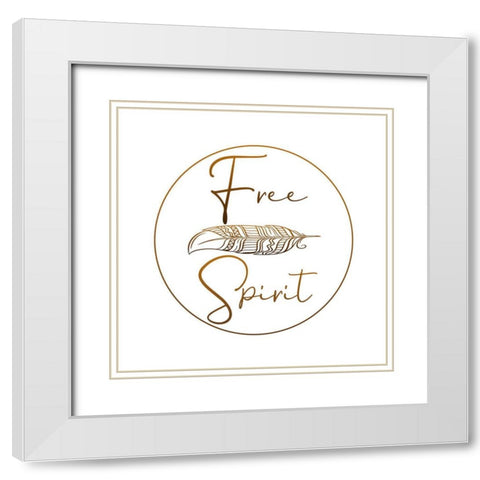 Free Spirit White Modern Wood Framed Art Print with Double Matting by Phillip, Jamie