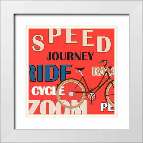 Bike 4 White Modern Wood Framed Art Print with Double Matting by Phillip, Jamie