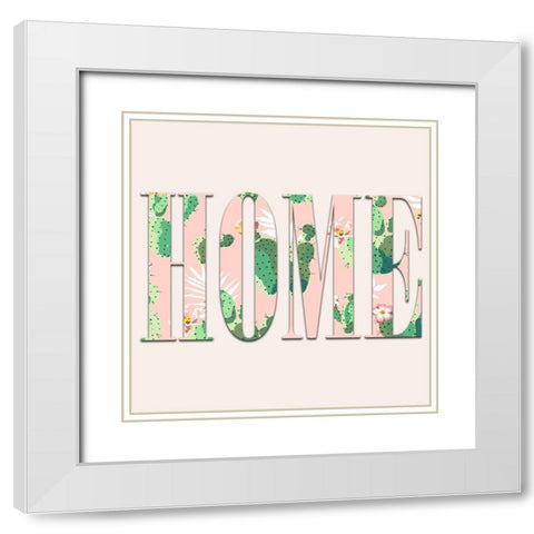 Home White Modern Wood Framed Art Print with Double Matting by Phillip, Jamie