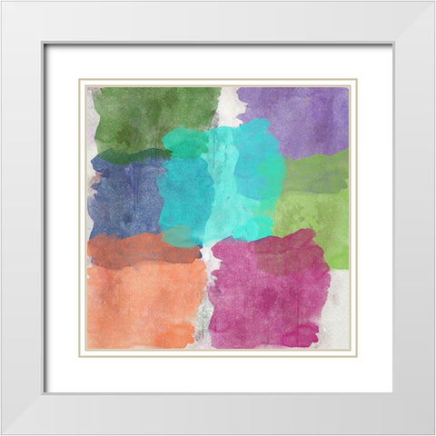 Splash White Modern Wood Framed Art Print with Double Matting by Phillip, Jamie