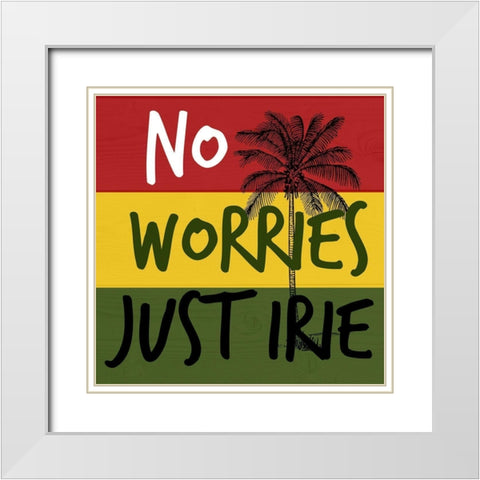 Just Irie White Modern Wood Framed Art Print with Double Matting by Phillip, Jamie