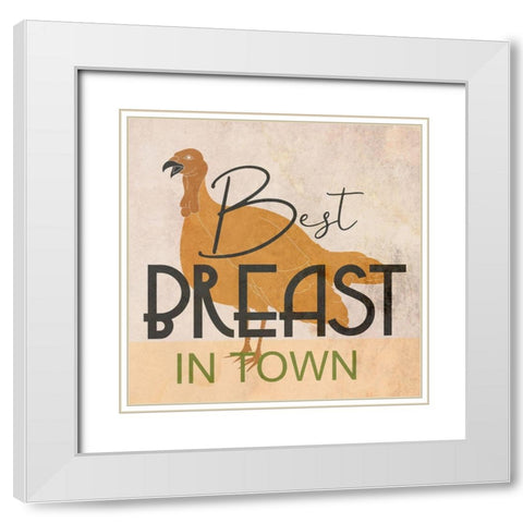 Turkey Breast White Modern Wood Framed Art Print with Double Matting by Phillip, Jamie