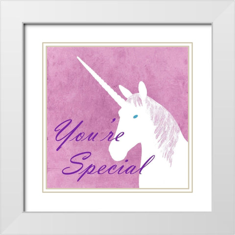 Special White Modern Wood Framed Art Print with Double Matting by Phillip, Jamie