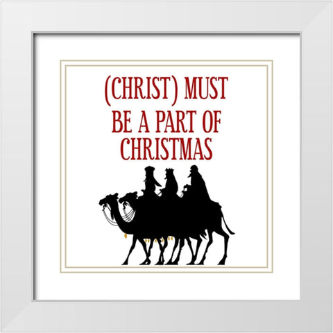 Christ-Must White Modern Wood Framed Art Print with Double Matting by Phillip, Jamie