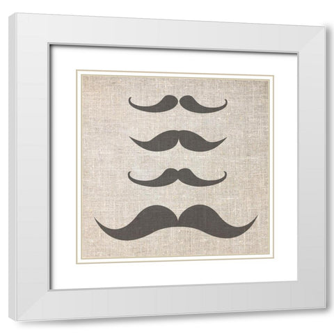 Brostache 2 White Modern Wood Framed Art Print with Double Matting by Phillip, Jamie