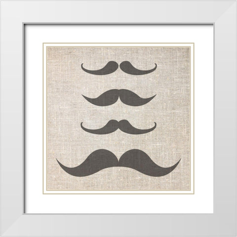 Brostache 2 White Modern Wood Framed Art Print with Double Matting by Phillip, Jamie