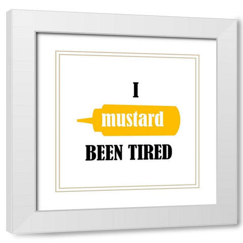 Mustard White Modern Wood Framed Art Print with Double Matting by Phillip, Jamie