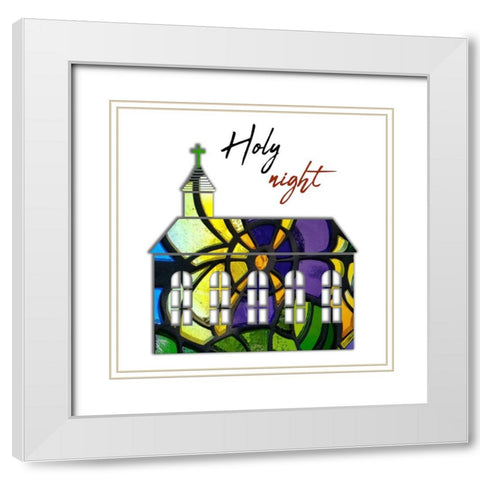 Church 2 White Modern Wood Framed Art Print with Double Matting by Phillip, Jamie